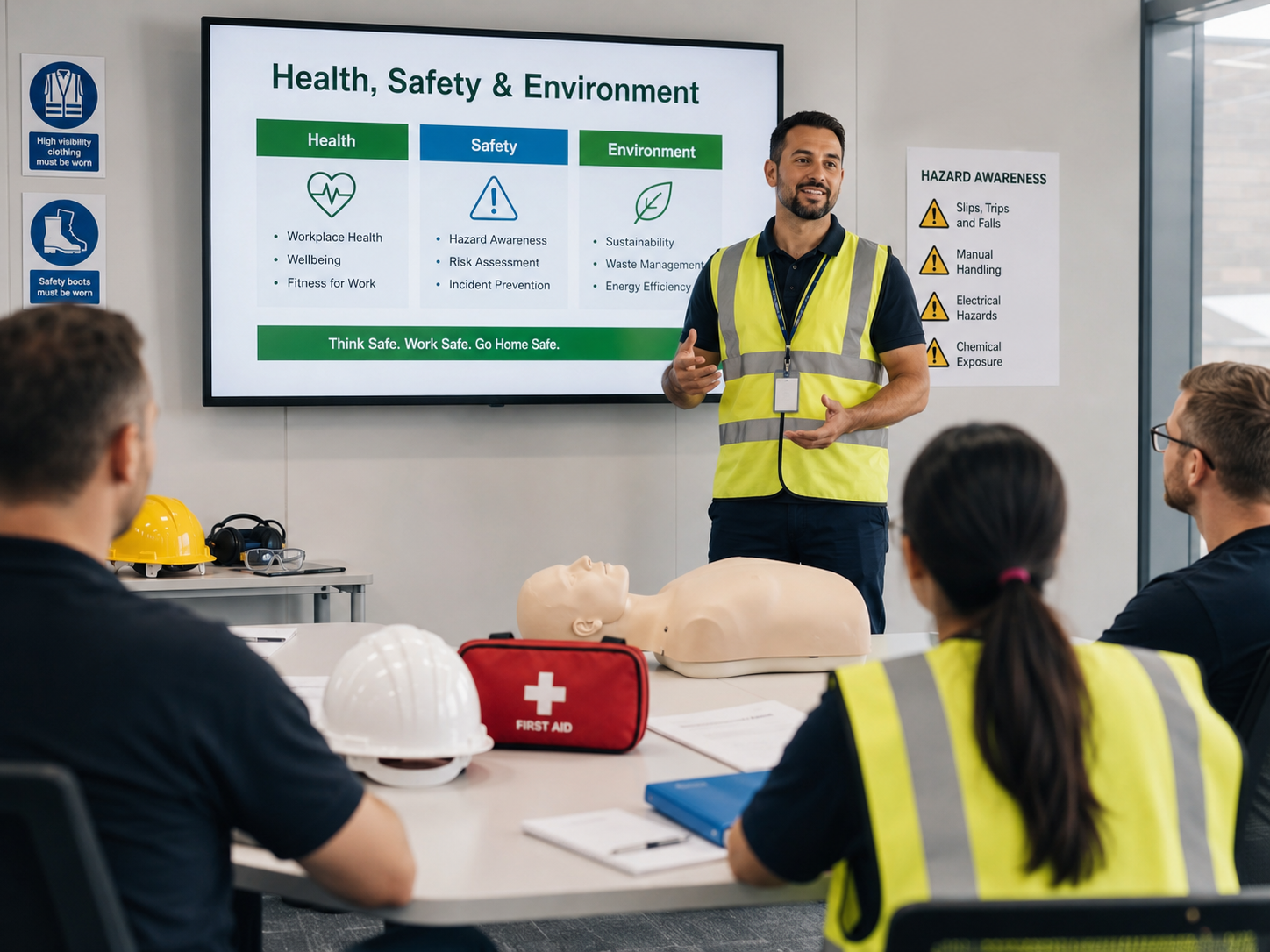 Compliance support and health safety training